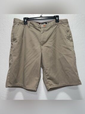 Tony Hawk Chino Shorts Mens 36 Beige Cotton Blend